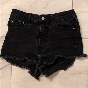 Zara Black Denim Shorts